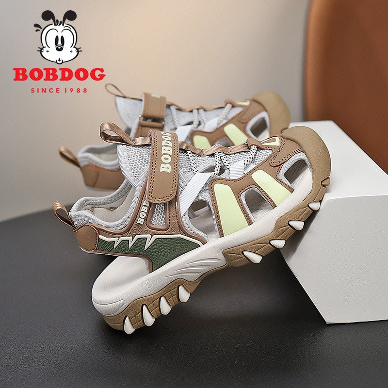 Babudou Children'S Sandals 2025 Summer Baotou Anti-Slip Sports Boys' Beach Shoes Medium And Large Children'S Toe Protective Sandals - Image 5