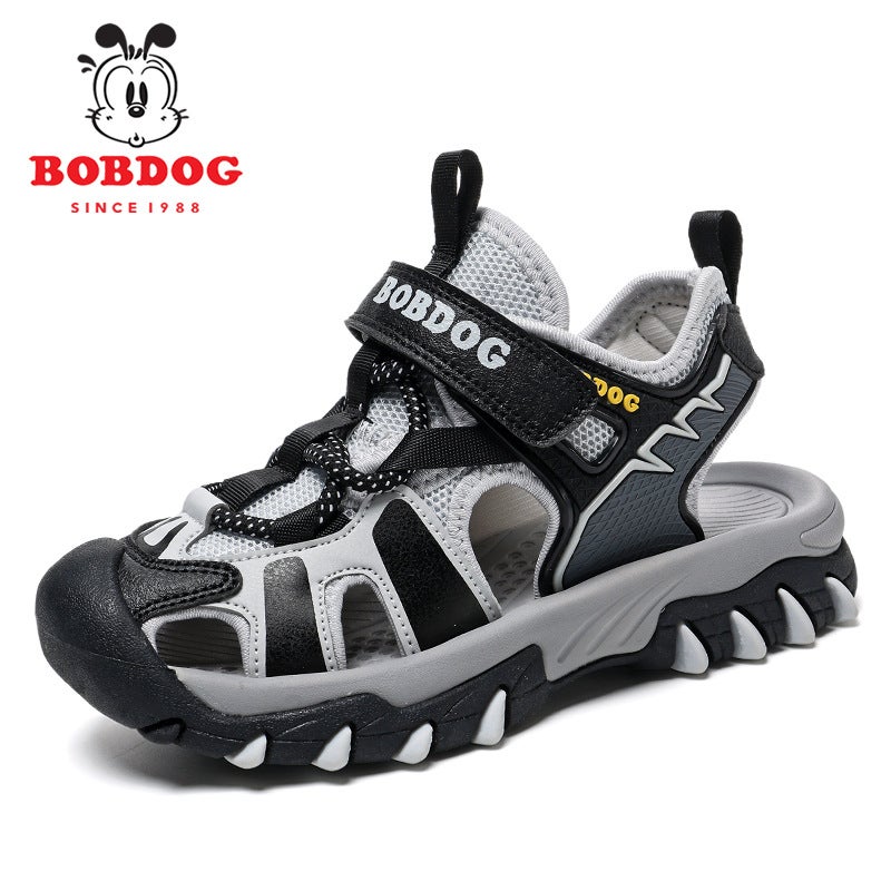 Babudou Children'S Sandals 2025 Summer Baotou Anti-Slip Sports Boys' Beach Shoes Medium And Large Children'S Toe Protective Sandals - Image 1