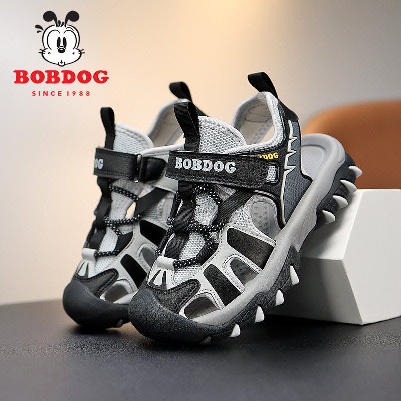 Babudou Children'S Sandals 2025 Summer Baotou Anti-Slip Sports Boys' Beach Shoes Medium And Large Children'S Toe Protective Sandals - Image 4