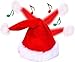 SZTLKHH Singing and Dancing Electric Christmas Santa Hat for Adults Swing Musical Funny Hat Plush Velvet Cap in Traditional Red White Party Hat for Christmas New Year Party Supplies Xmas - Image 2