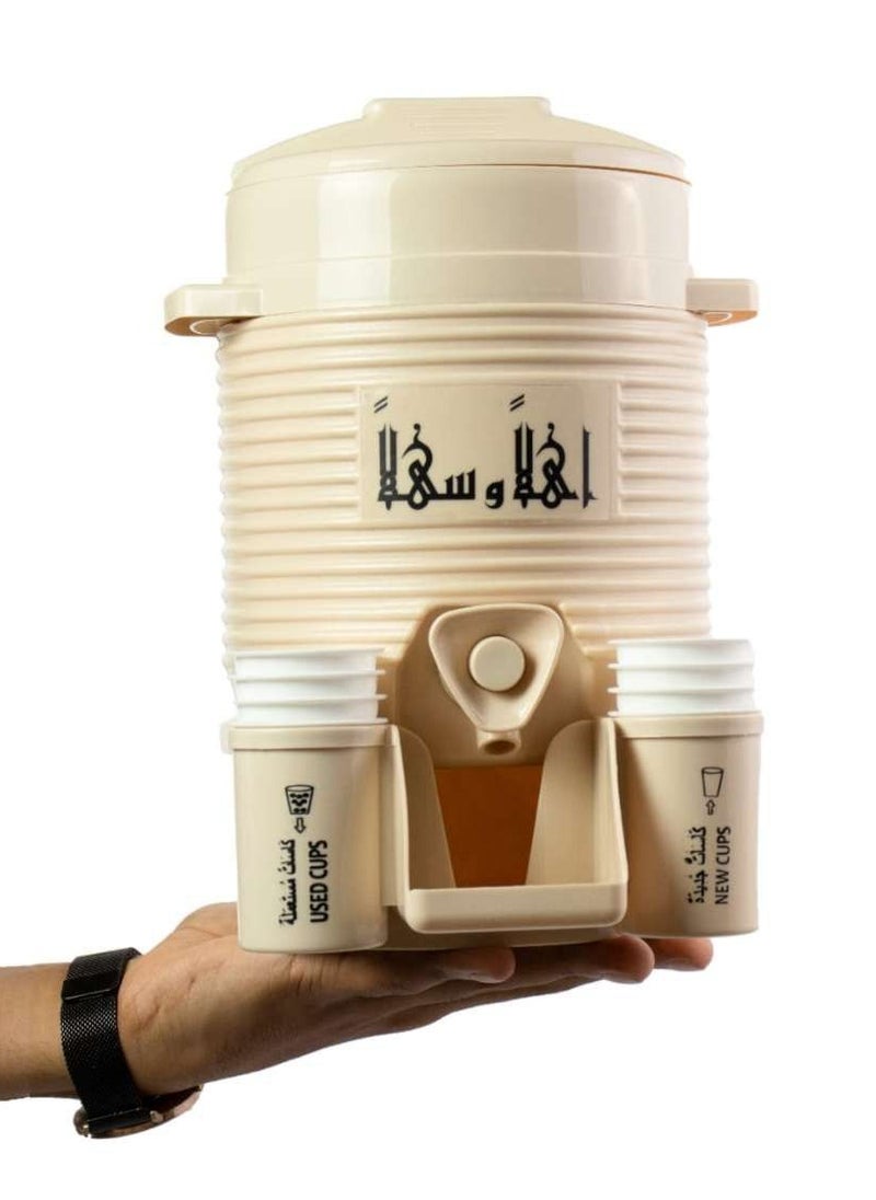 Generic Zamzam Water Small Tank Inspiring By Mecca 2L Beige.  - Image 1