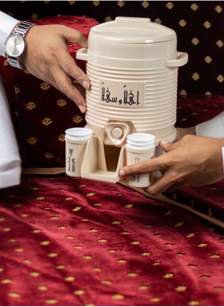 Generic Zamzam Water Small Tank Inspiring By Mecca 2L Beige.  - Image 2