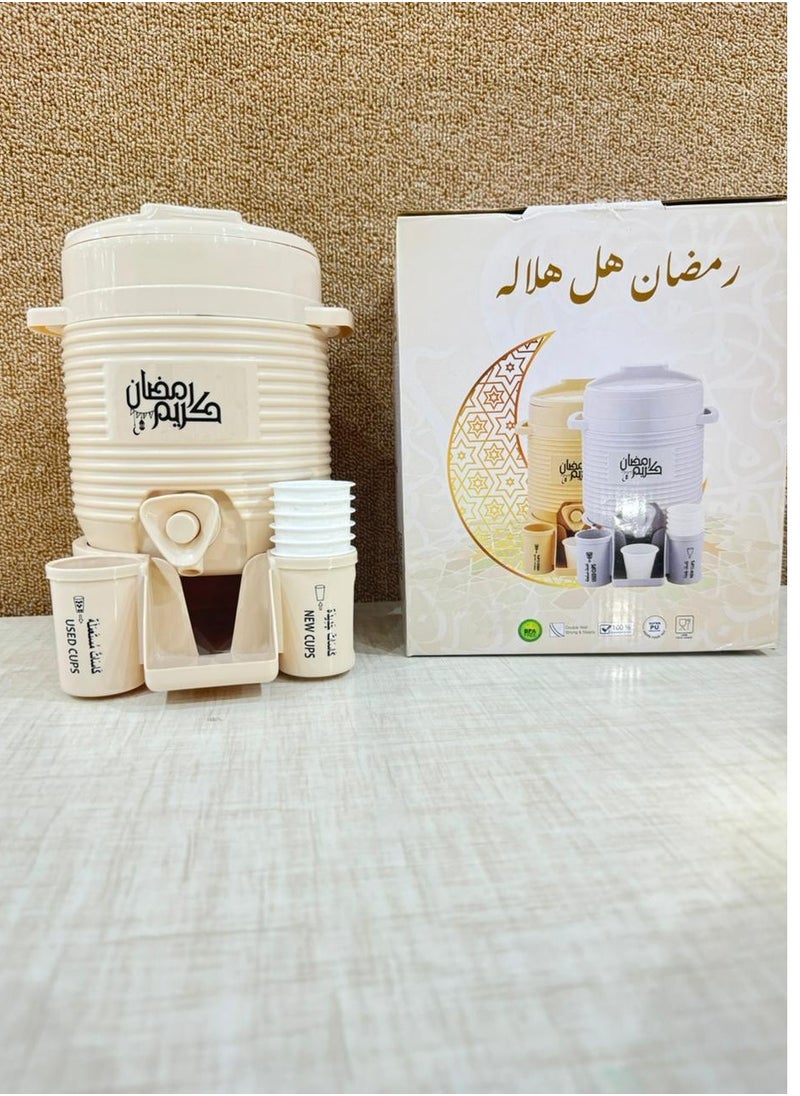 Generic Zamzam Water Small Tank Inspiring By Mecca 2L Beige.  - Image 5