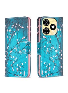Case Cover For 适用于Tecno Spark Go 2024 / 20C / POP 8 Colored Drawing Pattern Leather Phone Case(Plum Blossom)