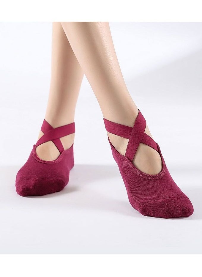 Generic Sports Yoga Socks for Women Pack Of 3 Pairs  - Image 2