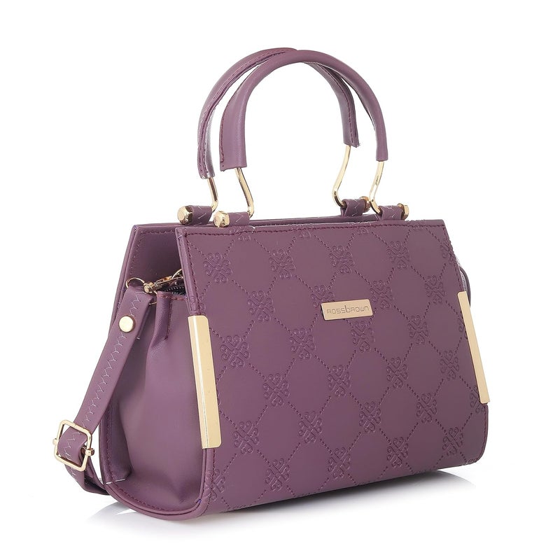 ROSS BROWN Synthetic Leather Women Satchel Bag | Ladies Purse Handbag | Women bags -Mini - Image 1