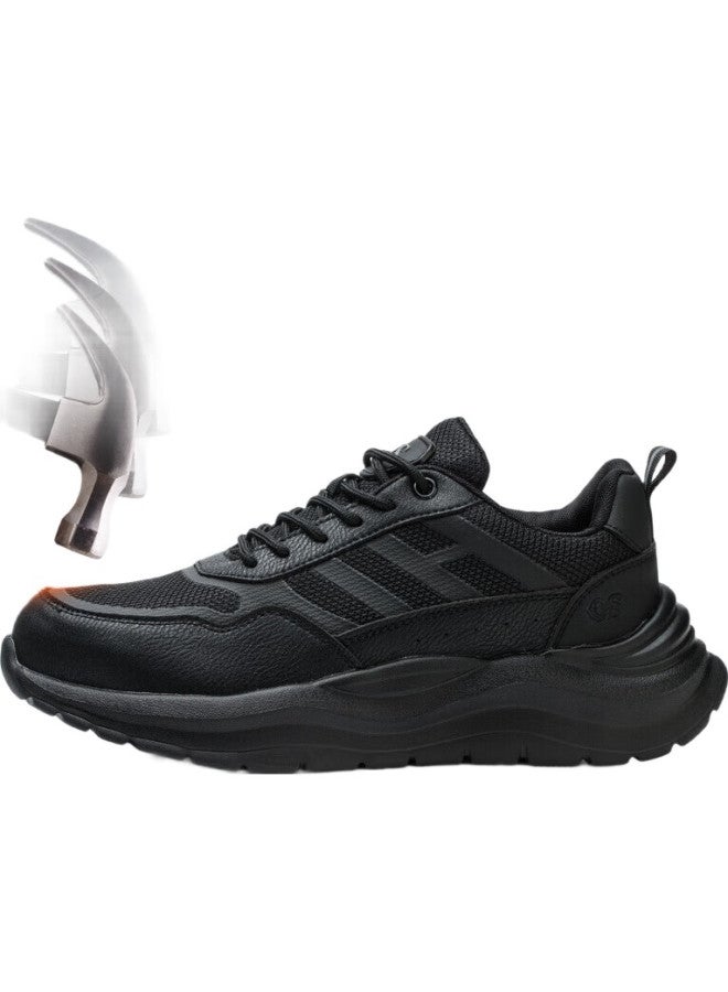 Old housekeeper Housekeeper Men'S Steel Toe Anti-Smashing Anti-Stab Lightweight Comfortable Wear-Resistant Work Safety Shoes Sports Style 39 - Image 3