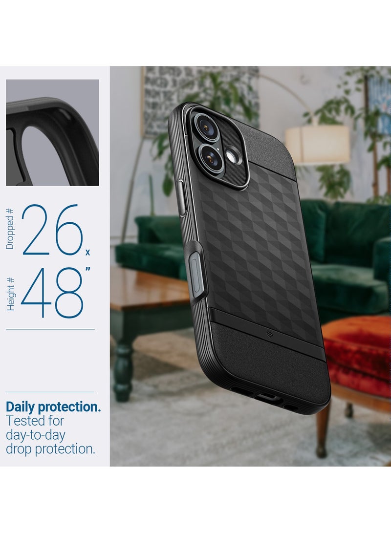 Caseology Parallax Mag for iPhone 16 MagSafe Case Cover Military Grade - Matte Black - Image 4