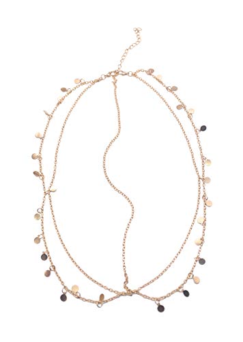 Missgrace HMetal Chain Jewelry Headband Head Hair Band Tassels Pearl - Image 5