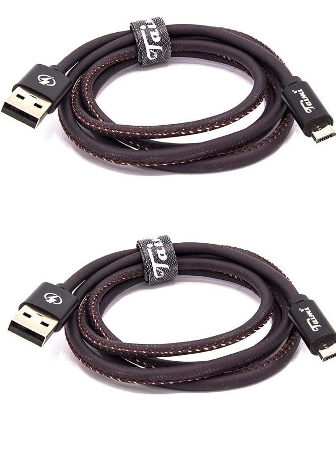 Taimi Pack Of 2 USB Charging Cable for Samsung, Smart Phones and Iphone TM 02  - Image 1