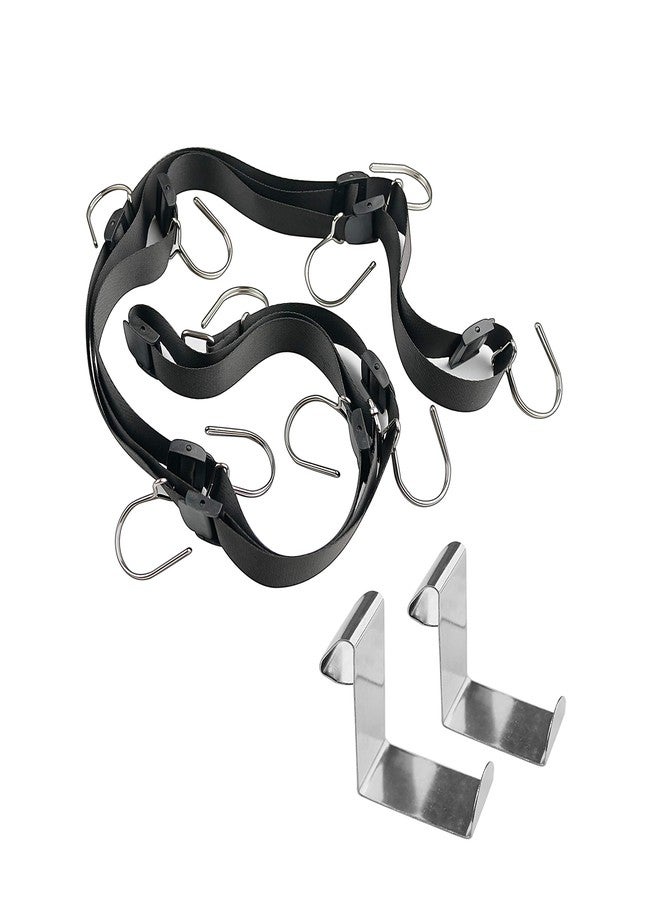 OVOY Bag-Organizer-Rack for Door-Hanger Purse-Holder - 20 Hooks for Handbags 2Pcs (Black, 2PCS(Fit Door Thickness 1.3-1.5")) - Image 4