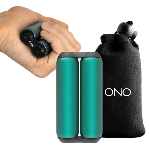 ONO Roller - Handheld Fidget Toy for Adults | Help Relieve Stress, Anxiety, Tension | Promotes Focus, Clarity | Compact, Portable Design (Junior Size/Aluminum, Teal) - Image 1