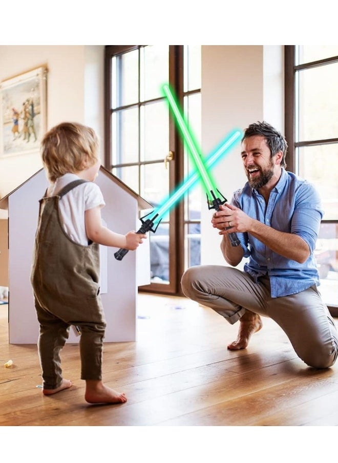 2PCS Light Up Saber with Sound, 7 Colors Retractable Light Sabers for Kids, Light Saber Sword Toys for Boys Kids Gift Party Favors, Fashion Cosplay Toy for Adult Kids Sound Force Lightsaber  - Image 3
