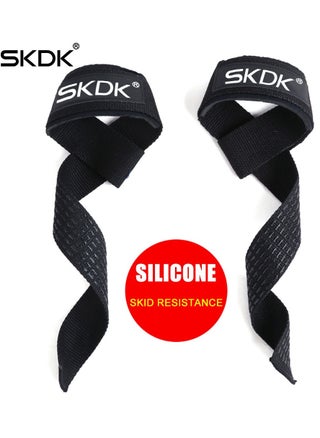 Non-Slip Silicone Lifting Straps,Cotton Hard Pull Wrist Lifting Straps Grips Band-Deadlift Straps with Cushioned Wrist Padded and Anti-Skid Silicone-for Weightlifting, Bodybuilding, Strength Training - pzsku/Z6F8E09600605469E47EAZ/45/1746211753/5ace18d6-c087-49d6-a3ef-33d9f71ff375