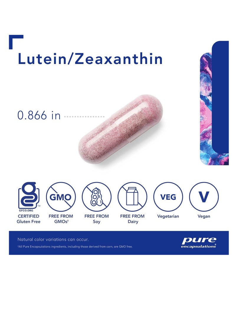 لوتين وزياكسانثين - يدعم الرؤية العامة* - يحافظ على الصبغة البقعية وصحة العين* - دعم مضادات الأكسدة* - مناسب للنباتيين وغير معدل وراثيًا - 60 كبسولة - Image 3