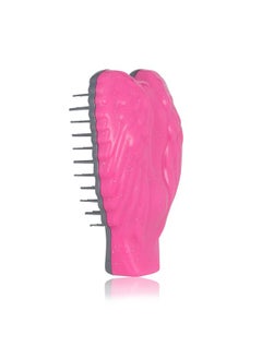 Tangle Angel Reborn Compact Pink Sparkle Detangling Hairbrush Made From Recycled Plastic Best Sustainable Ecofriendly Detangler Comb For All Hair Types Thick Thin Wet Dry Women Girls Kids Travel  - Image 1