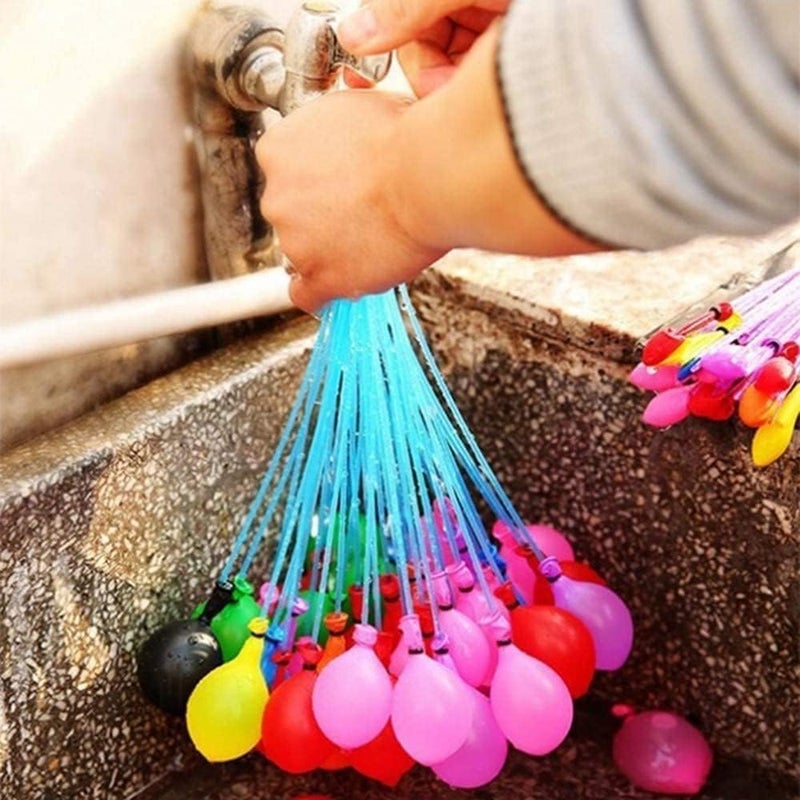 ECVV Water Balloons (111) Pcs Quick Fill Self Sealing Bunch Of Balloons In 3 Refill Kits For Summer Beach Pool Games Water Balloon Bombs Birthday Party Splash Fight, One Size - Image 5