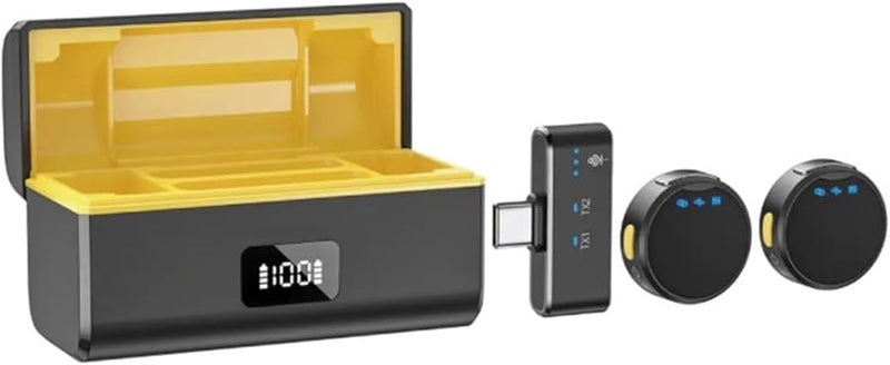 Wireless Microphone For Dji Action 5 Pro 4 3 2 Pocket 3 Osmo 360 Clear Audio Recording - Image 1