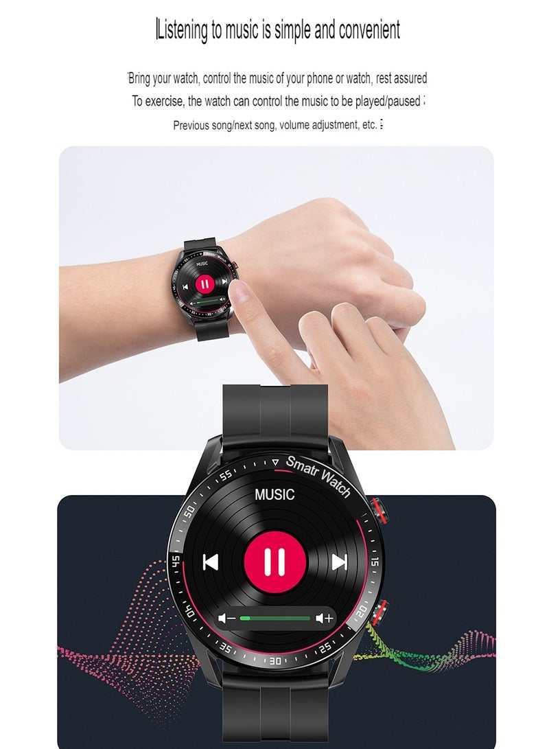 AROAQ Hw20 Smart Watch, Multifunctional Ip67 Waterproof Health Monitoring Watch, Large Display Wrist Watch With Heart Rate, Blood Pressure, Blood Oxygen, Sleep Monitoring, (Vinyl) - Image 3