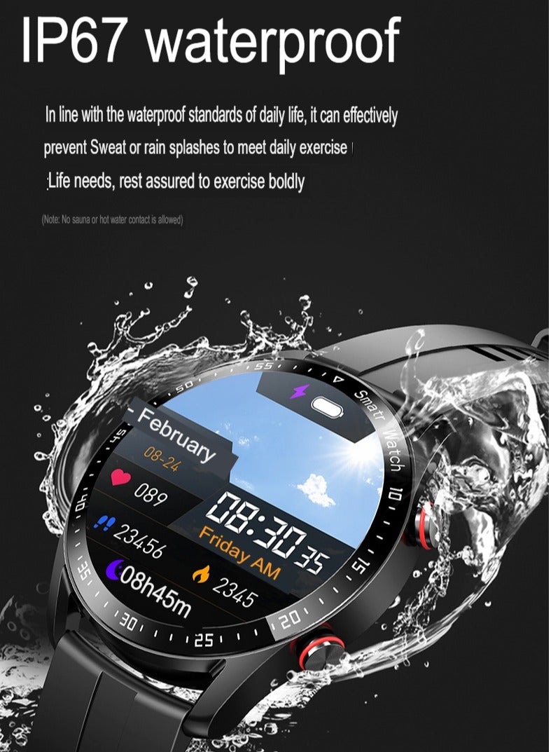 AROAQ Hw20 Smart Watch, Multifunctional Ip67 Waterproof Health Monitoring Watch, Large Display Wrist Watch With Heart Rate, Blood Pressure, Blood Oxygen, Sleep Monitoring, (Vinyl) - Image 4
