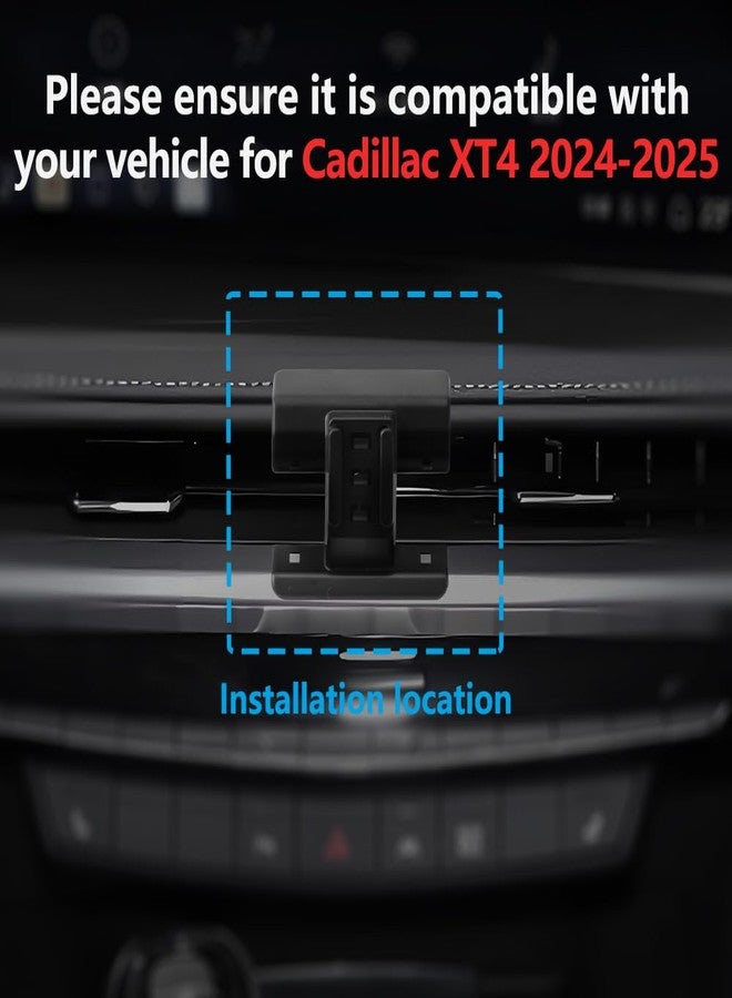 Zchan Car Phone Holder Mount for Cadillac XT4 2024-2025 Car Accessories Car Mount 360°Rotation for Car Phone Holder Magnetic Hands Free Compatible with iPhone Samsung Smartphones - Image 3
