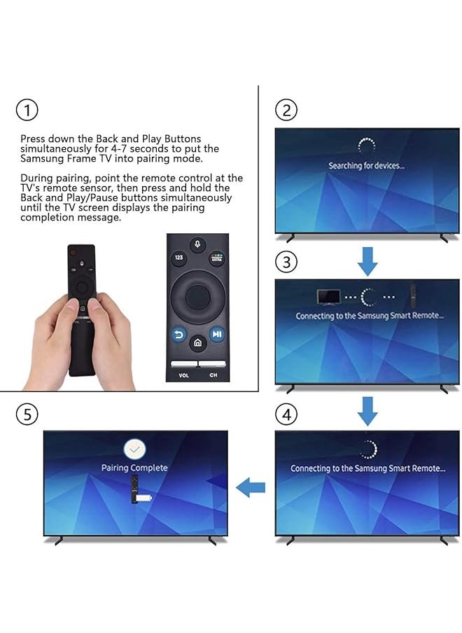 HuHa - BN59-01266A Replacement Voice Remote Control for All Samsung Smart TV RMCSPM1AP1 BN5901266A UN50MU630D UN65MU850D UN43MU630D UN55MU630D UN55MU650D UN55MU700D UN55MU800D QN65Q7FD UN75MU630D UN65MU650D - Image 1