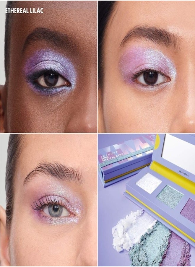 SEPHORA SEPHORA COLLECTION Mini Mix Eyeshadow Palette –  Ethereal Lilac (Matte & Shimmer Finishes)  - Image 2