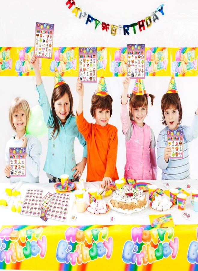 Leezead Birthday Bingo Game, 24 Players Birthday Party Bingo Games Birthday Bingo Cards Happy Birthday Bingo Game Cards for Adults Home School Classroom Activities Family Birthday Party Supplies - Image 2