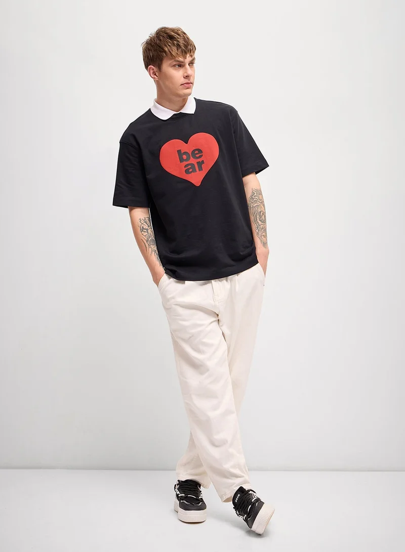 ذا بير هاوس Men’s Cotton T-Shirt – Soft, Breathable & Comfortable, Perfect for Casual Wear, Ideal for Everyday & Summer Wear