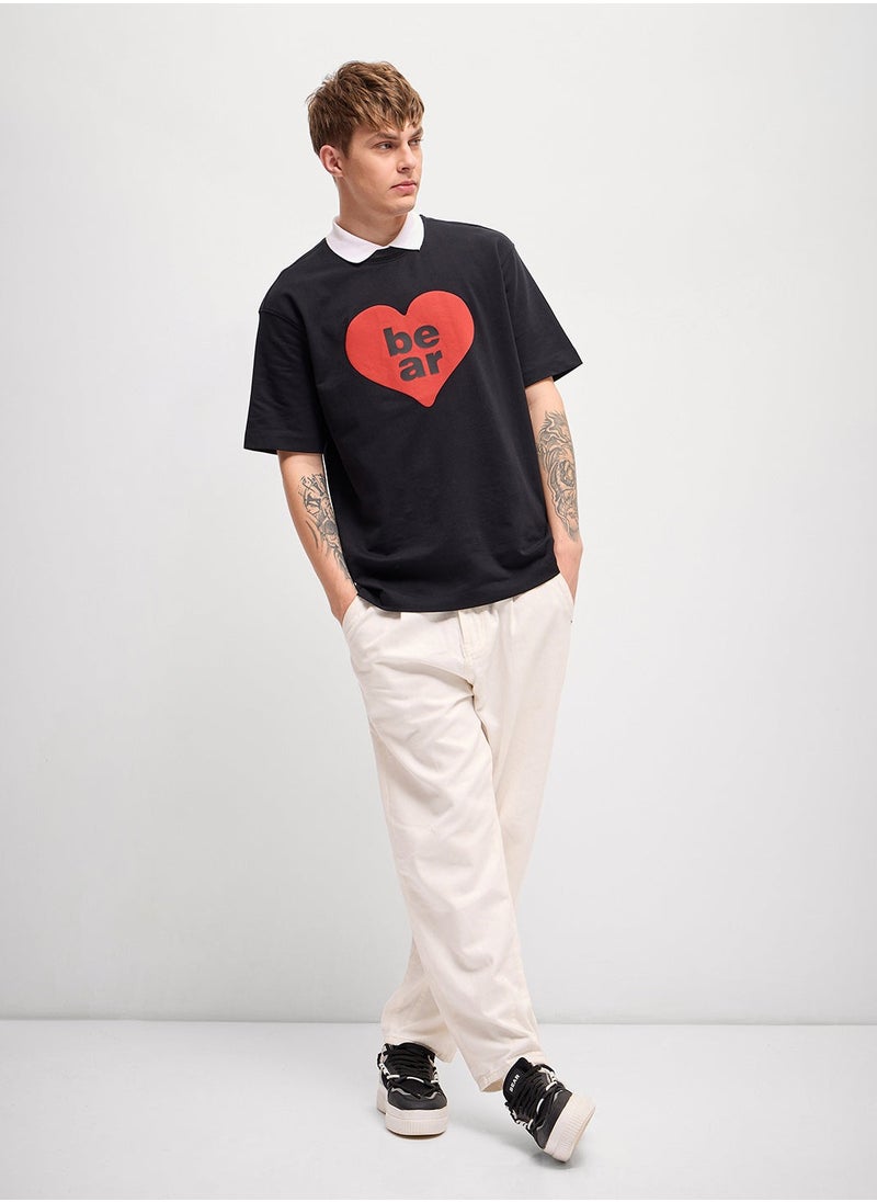 THE BEAR HOUSE Men’s Cotton T-Shirt – Soft, Breathable & Comfortable, Perfect for Casual Wear, Ideal for Everyday & Summer Wear  - Image 2