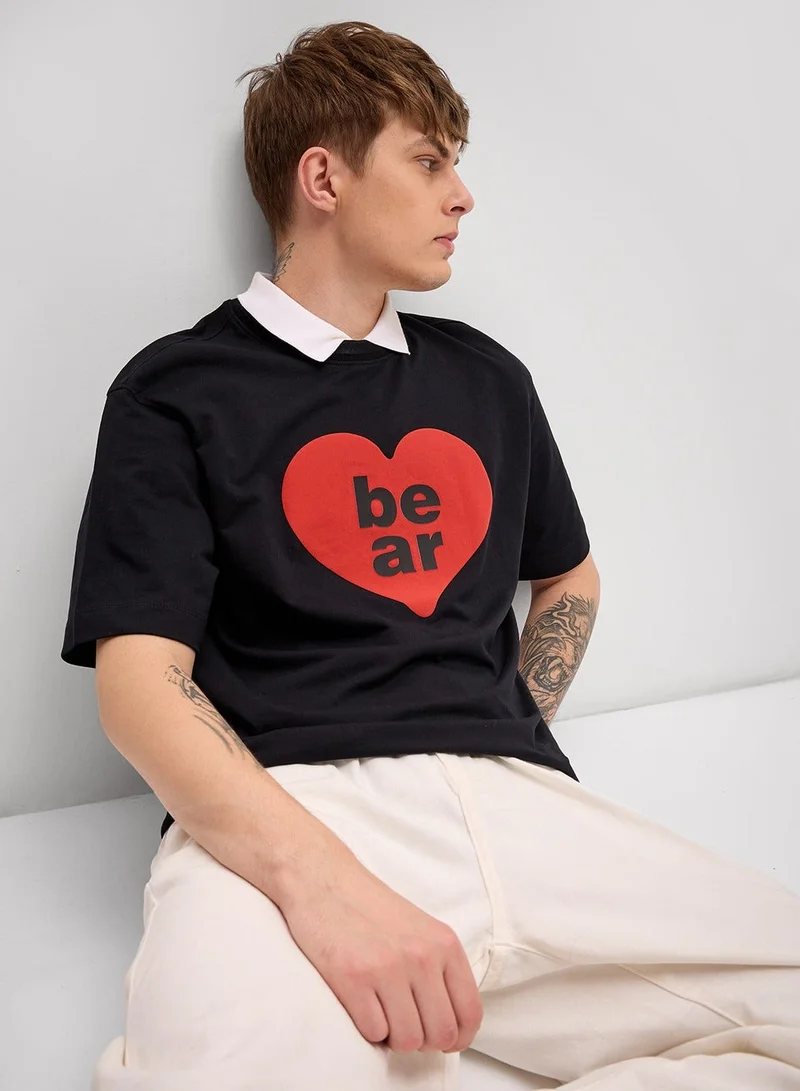 The Bear House  Men’s Cotton T-Shirt – Soft, Breathable & Comfortable, Perfect for Casual Wear, Ideal for Everyday & Summer Wear for Men | Best Price UAE