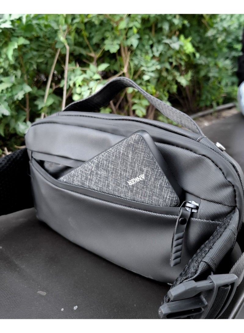 حقيبة ظهر كروس بودي سلينغ صدرية أصلية عالية الجودة T5-01 سوداء - Image 2