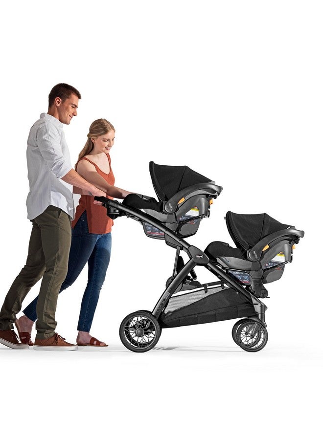 Chicco Corso Flex Infant Car Seat Adapter/Basket for Corso Flex Convertible Stroller, Compatible with Any Chicco Infant Car Seat | Black/Black - Image 3