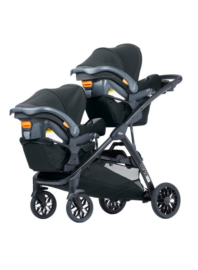 Chicco Corso Flex Infant Car Seat Adapter/Basket for Corso Flex Convertible Stroller, Compatible with Any Chicco Infant Car Seat | Black/Black - Image 2