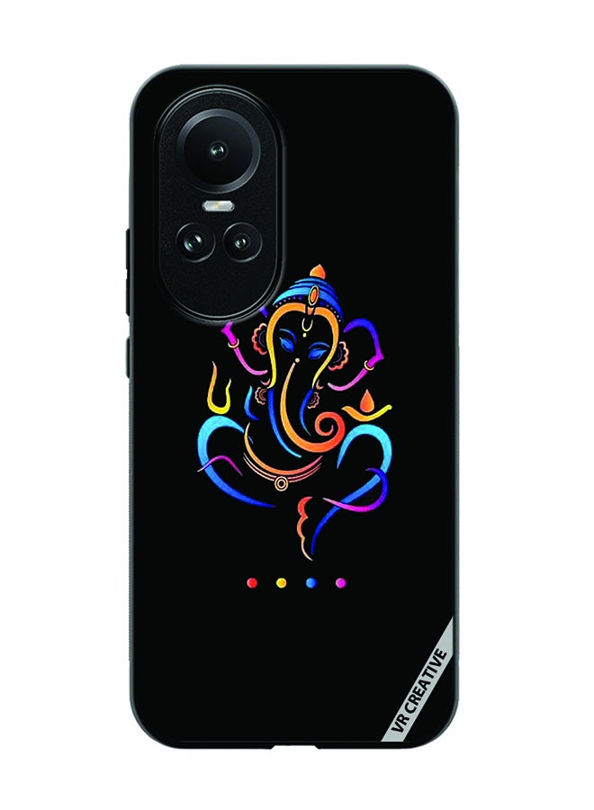 VR CREATIVE Protective Case Cover For Oppo Reno 10 Ganesh Ji Design Multicolour - Image 1