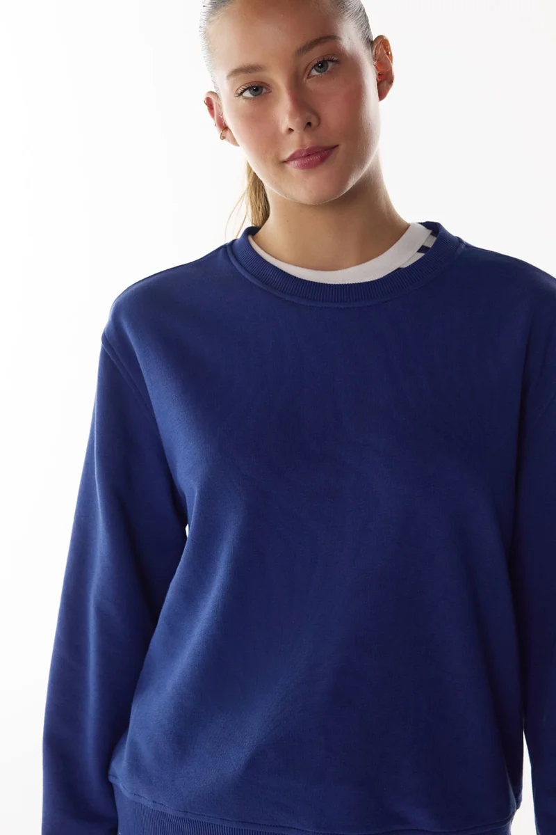 بنتي PENTI Women's Oversize Crew Neck Sweatshirt