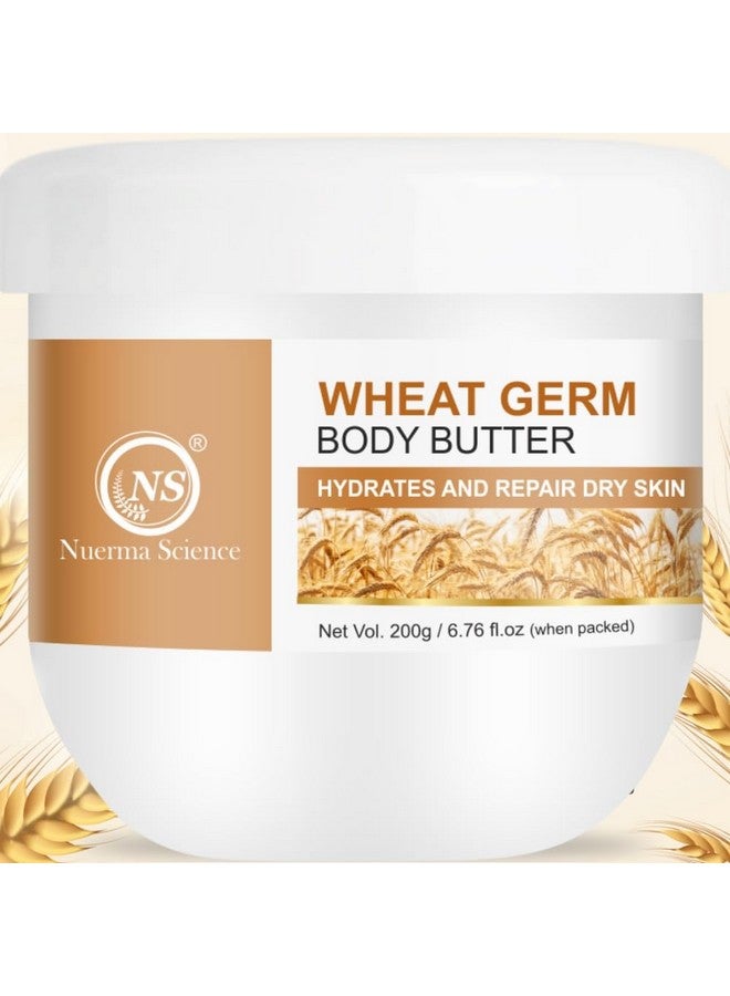 Nuerma Science Wheatgerm Body Butter Enriched With Vitamin E Oil, Shea Butter, Coconut Oil, Aloe Vera - 200 Gm Deep Moisturizing For Dry Skin & All Day Moisture Lock - Image 1