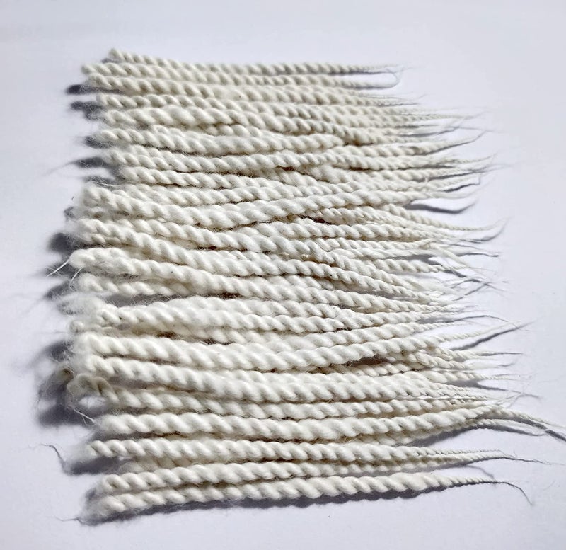 Magic Providers Magic Providers HandMade Long Twisted Pure Cotton Wicks Pack of 500 Approx Arti Navratri Special Lambi Diya Jyot Batti Jot Wick Deepam Vattulu Pooja Articles Puja Aarti Rui Batti 3 inch