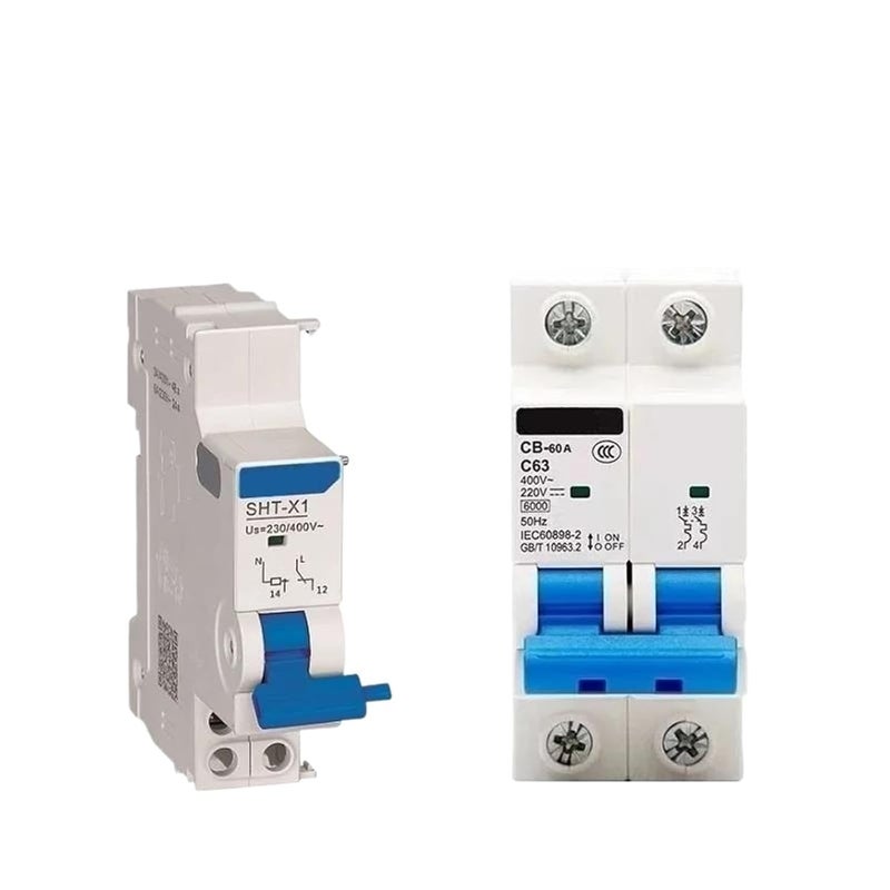 DC MCB Mini Circuit Breaker With Shunt Release 80A 1P 2P DC110V DC220V For Solar Photovoltaic System - Image 1