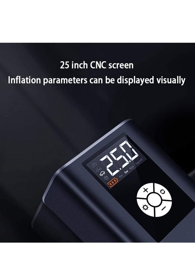 Arabest Tire Inflator, Portable Air Compressor 150PSI Electric Air Pump, with Pressure Gauge LED Light USB Power Bank Auto Shut Off, for Car, Bicycle, Balls and Other Inflatables  - Image 4