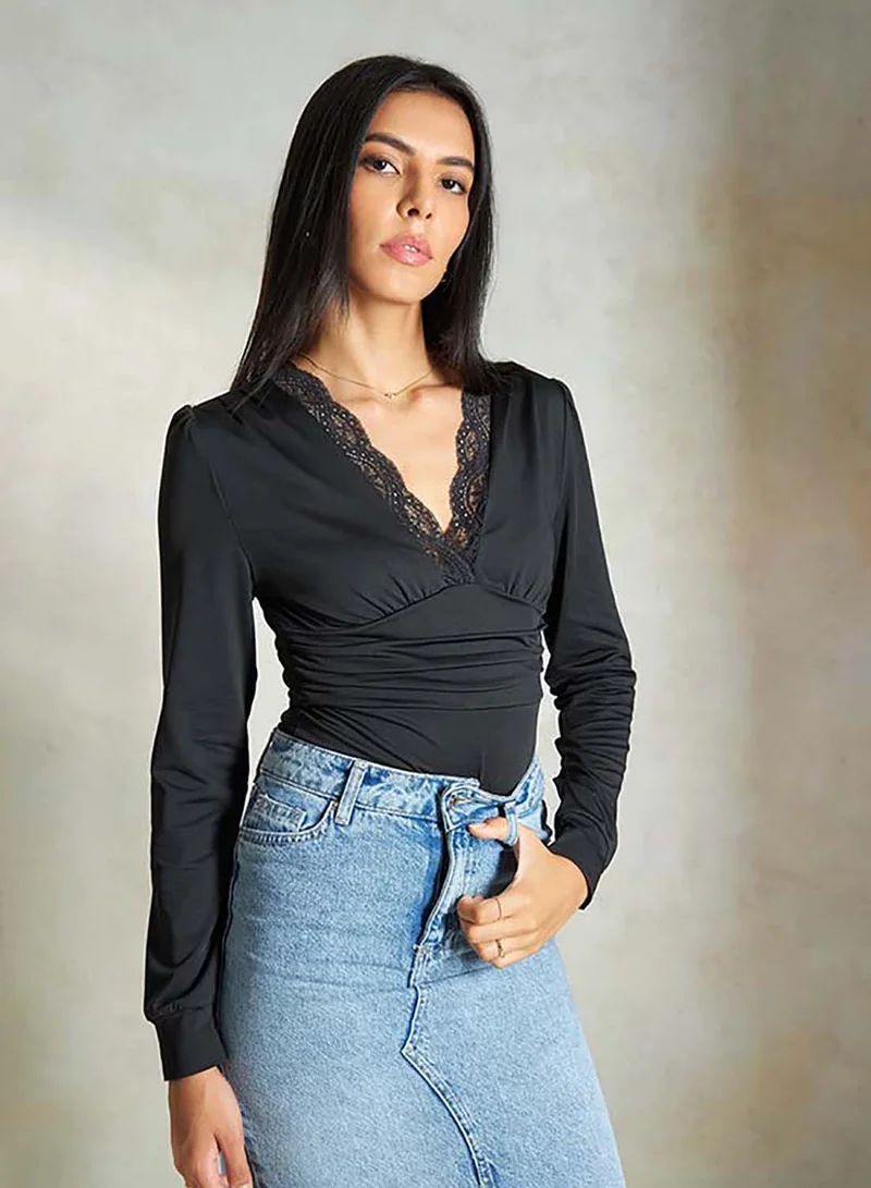Virgio VIRGIO Fine Stretch Lace Bodysuit