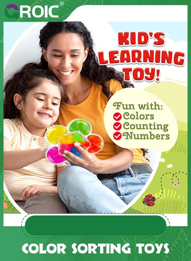 GROIC Color Sorting Toys Sensory Toys, Fine Motor Skills Game,Color Matching Toys Preschool Learning Activities Educational Calm Down Montessori Toys, Fidget Toys for Calm Down - Image 4