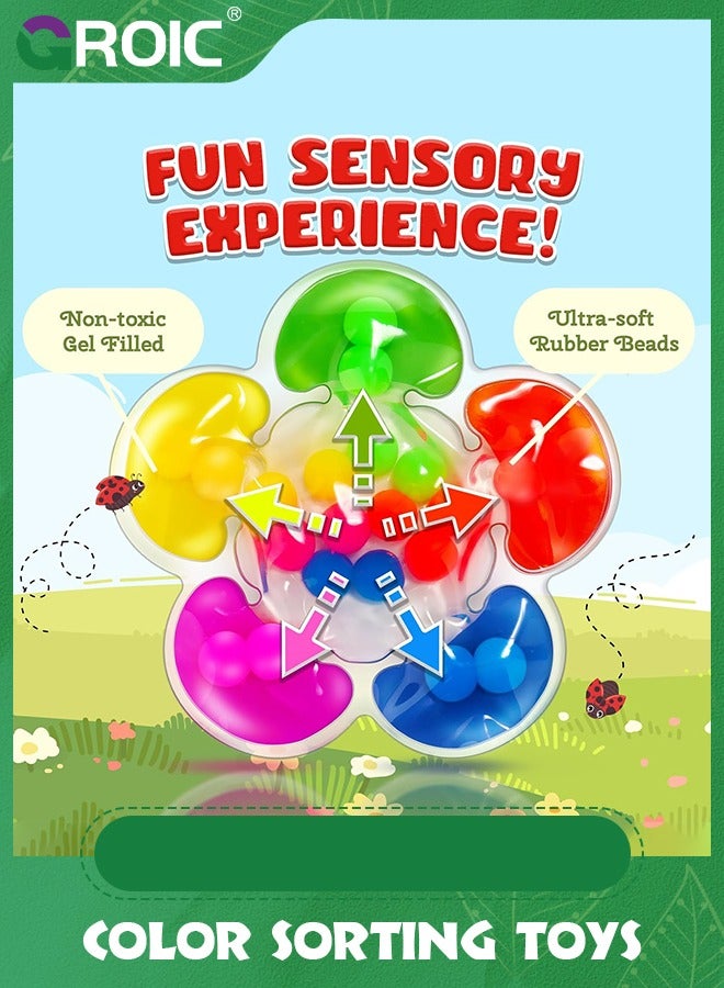 GROIC Color Sorting Toys Sensory Toys, Fine Motor Skills Game,Color Matching Toys Preschool Learning Activities Educational Calm Down Montessori Toys, Fidget Toys for Calm Down - Image 3
