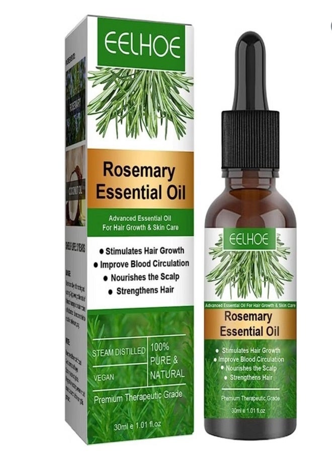 EELHOE Rosemary Hair Growth Essential Oil Fast Growing Anti Hair Loss 30m - Image 1