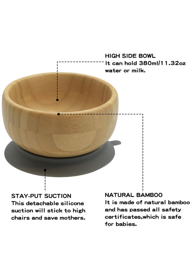 NENES Bamboo and silicone baby feeding set, BLW, newborn gift, baby, toddler (Dinosaur) - Image 5