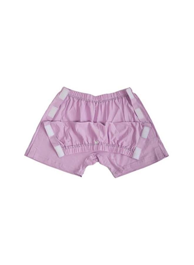WYBOT Women Cotton Elderly Incontinence Underpants, Easy to wear Off,Reusable,2 Pcs,Purple,M - Image 2