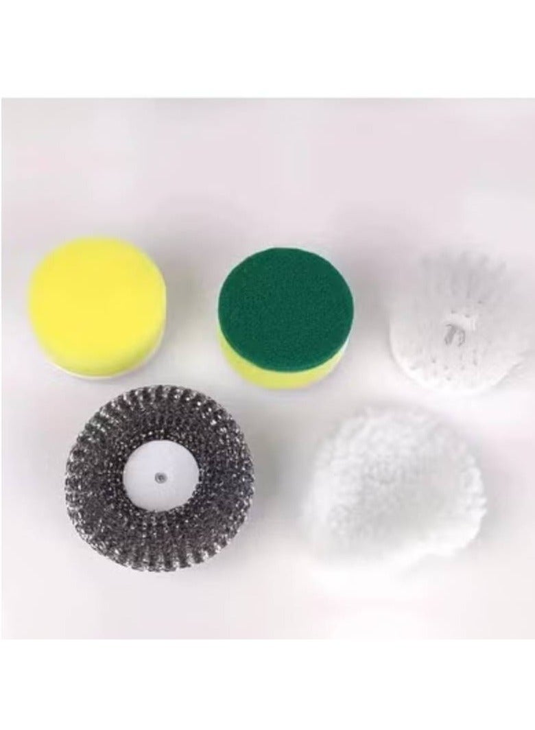 ارواق فرشاة تنظيف كهربائية 5 في 1 - فرشاة لاسلكية متعددة الوظائف مع 5 رؤوس قابلة للتبديل - Image 5