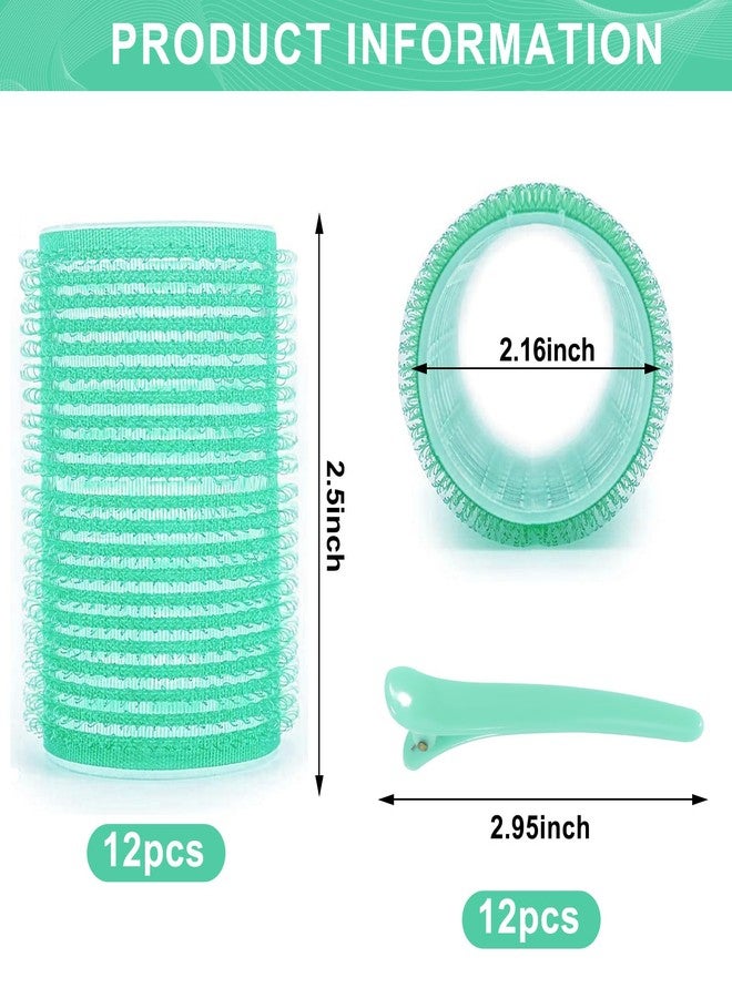 BESSEEK Hair Rollers, 12 Pack Self Grip Salon Hairdressing Curlers, Hair Curlers Sets, DIY Curly Hairstyle, Colors May Vary, JUMBO - Image 2