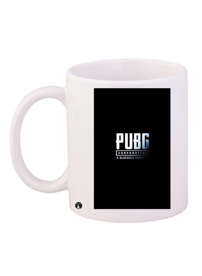 Pubg Themed Coffee Mug White/Black 11ounce