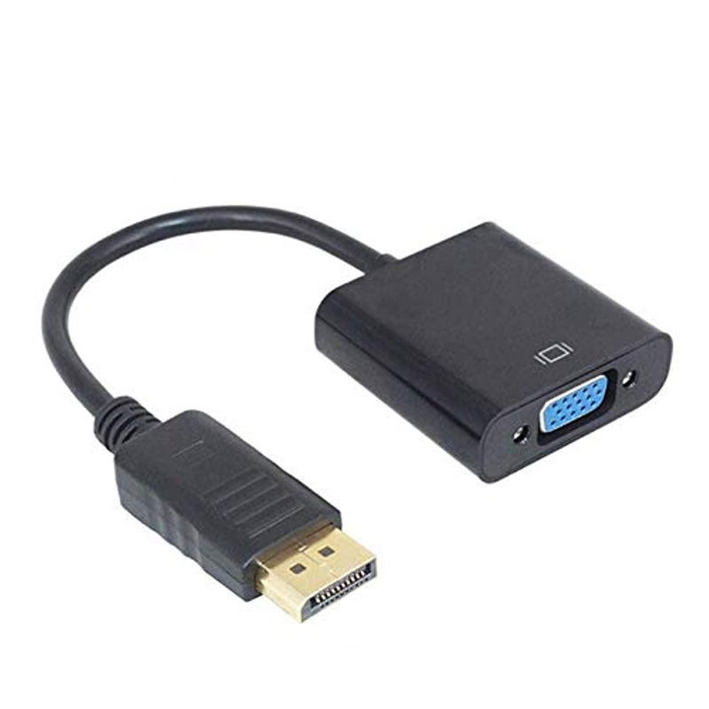 HDMi displayport male to vga female adapter display port 18cm cable cord converter, USB - Image 1